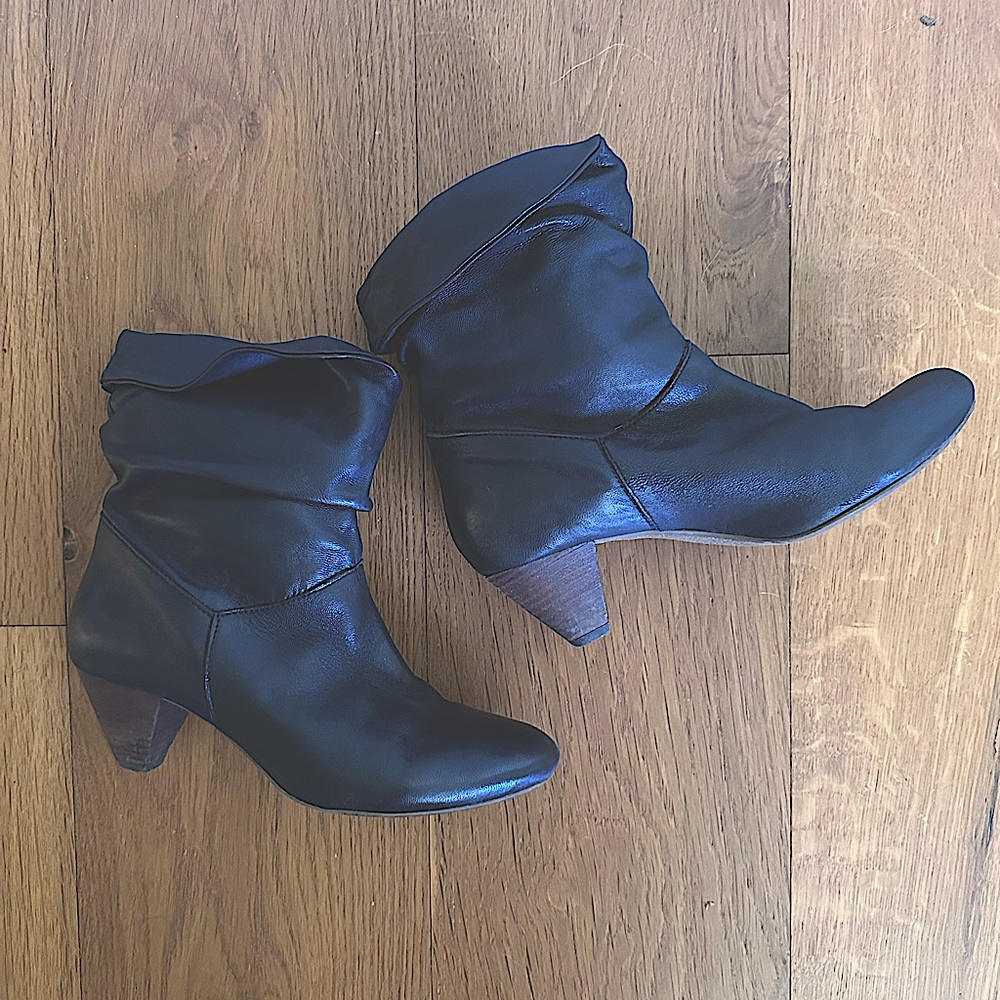 Steve Madden Boots in Buttery Black Leather
